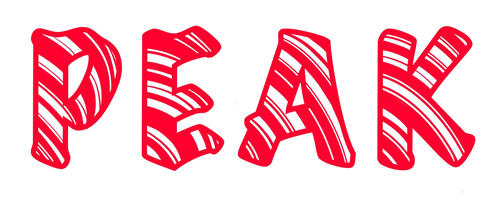 Amazon PEAK Candy Cane Sign